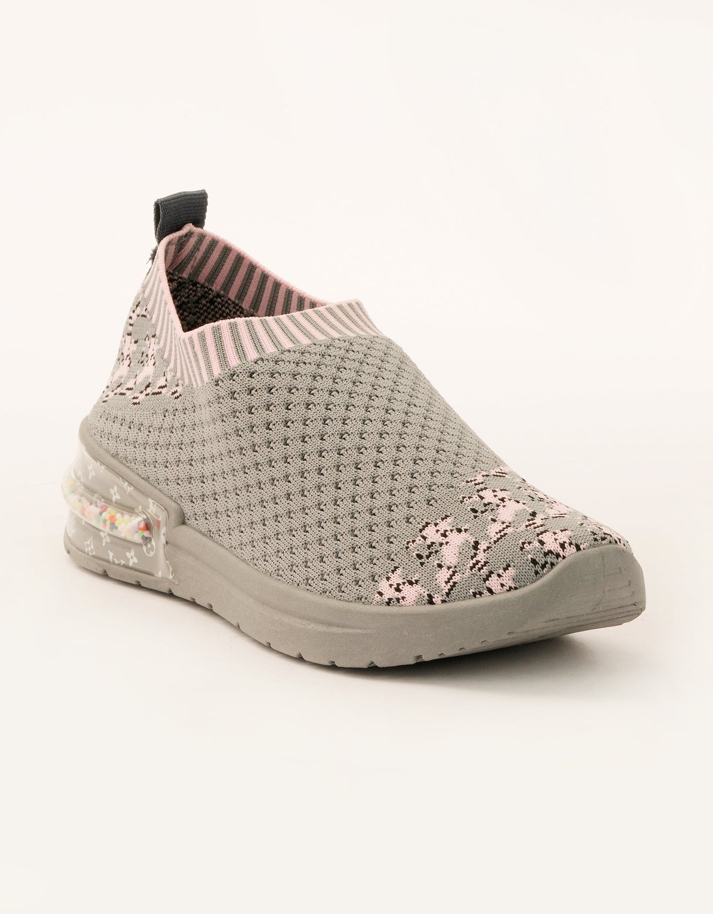 Floral Mesh Walking Sneakers