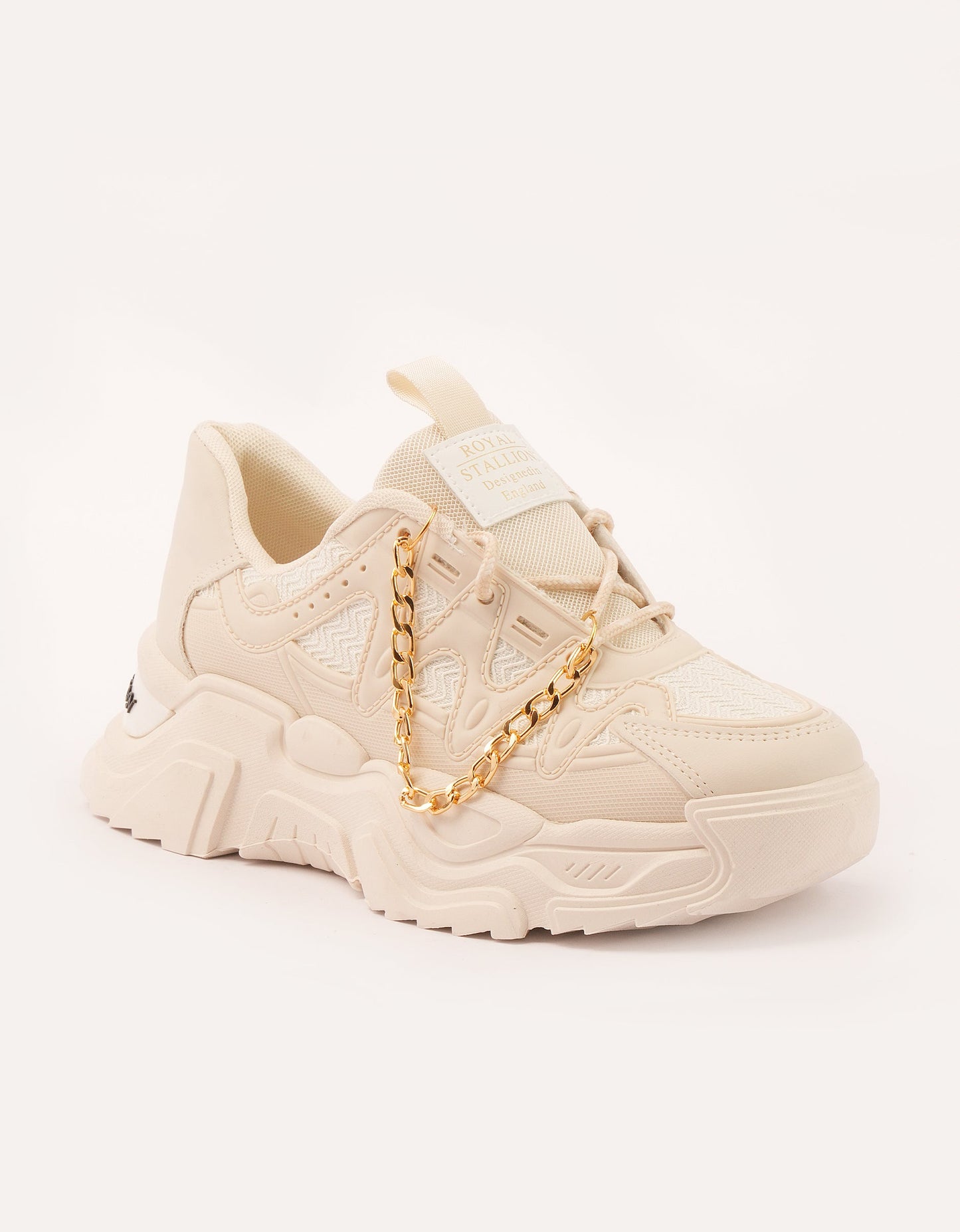 Gold Chain Chunky Sneakers