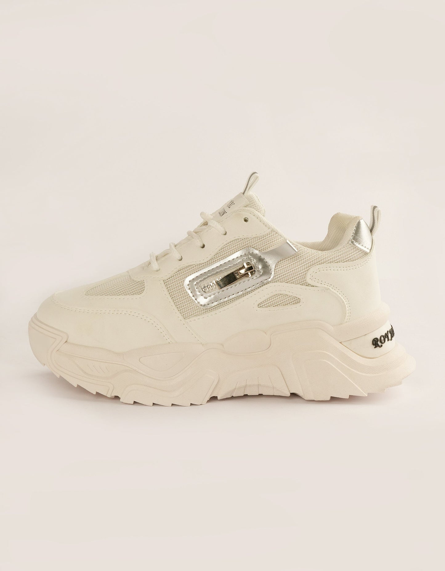 Stellar Shine Chunky Sneakers - Arctic White