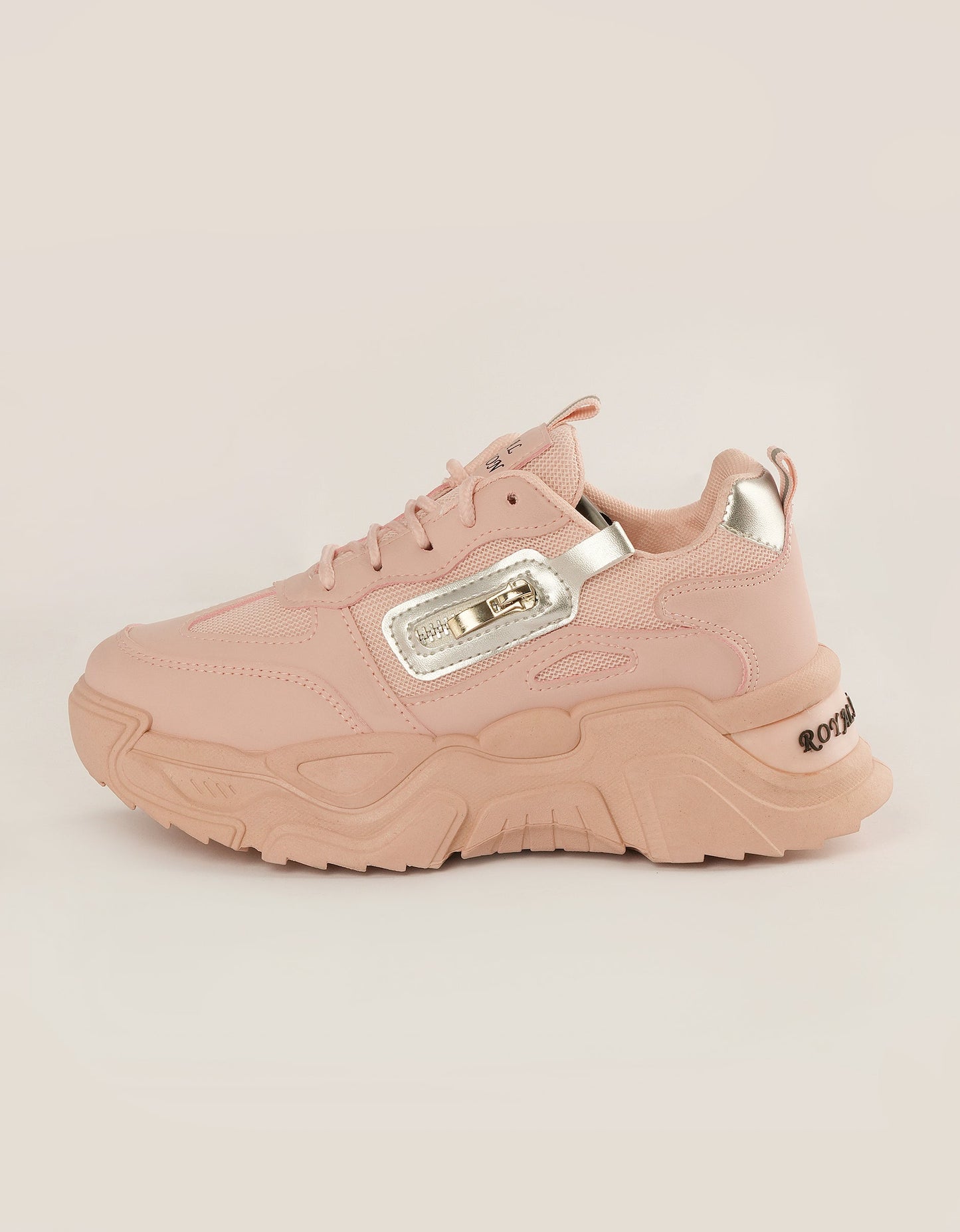 Blush Burst Chunky Sneakers - Dusty Rose