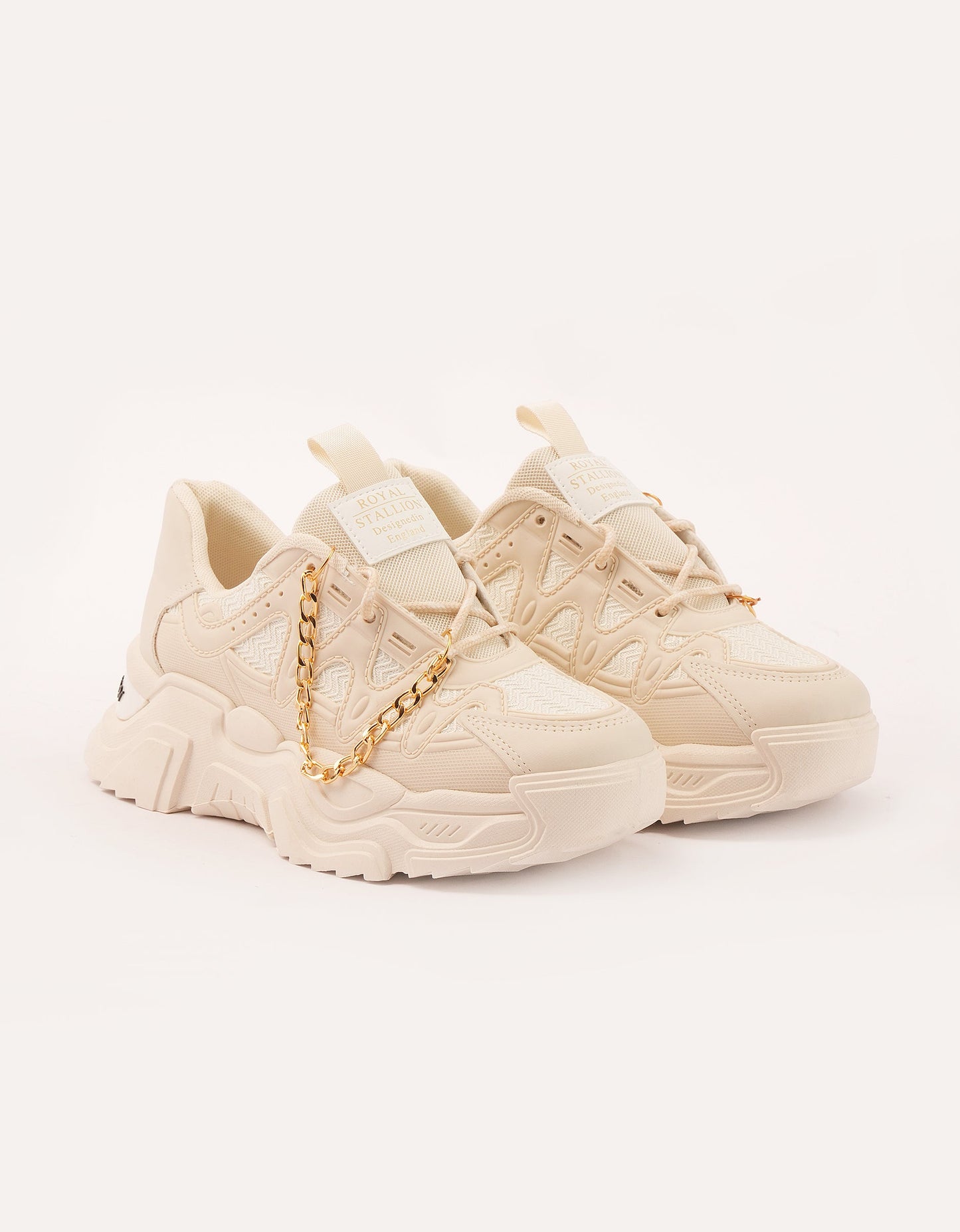 Gold Chain Chunky Sneakers