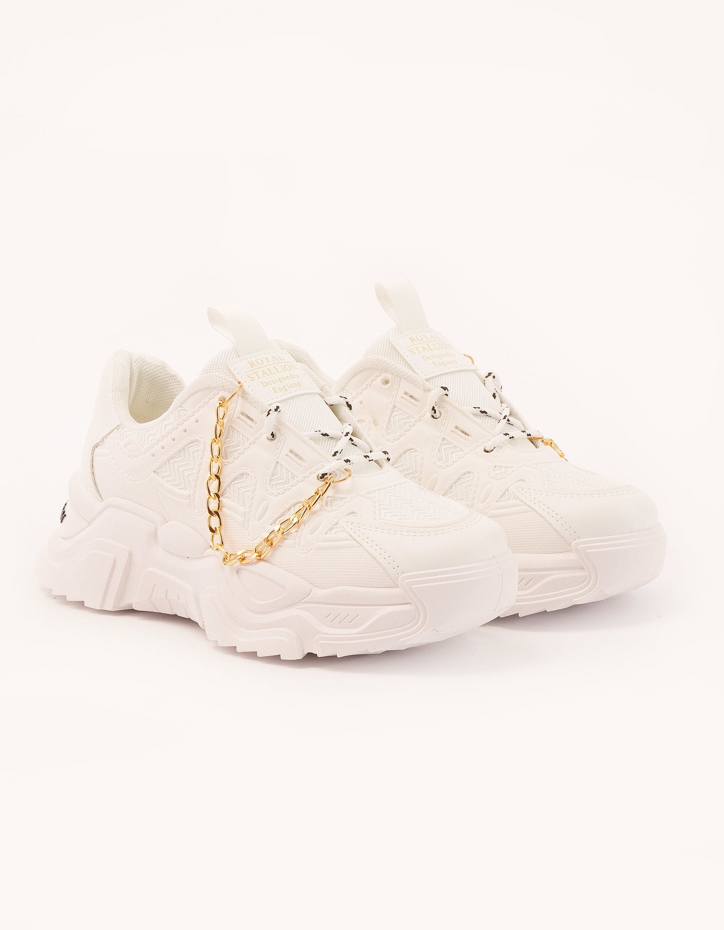 Gold Chain Chunky Sneakers