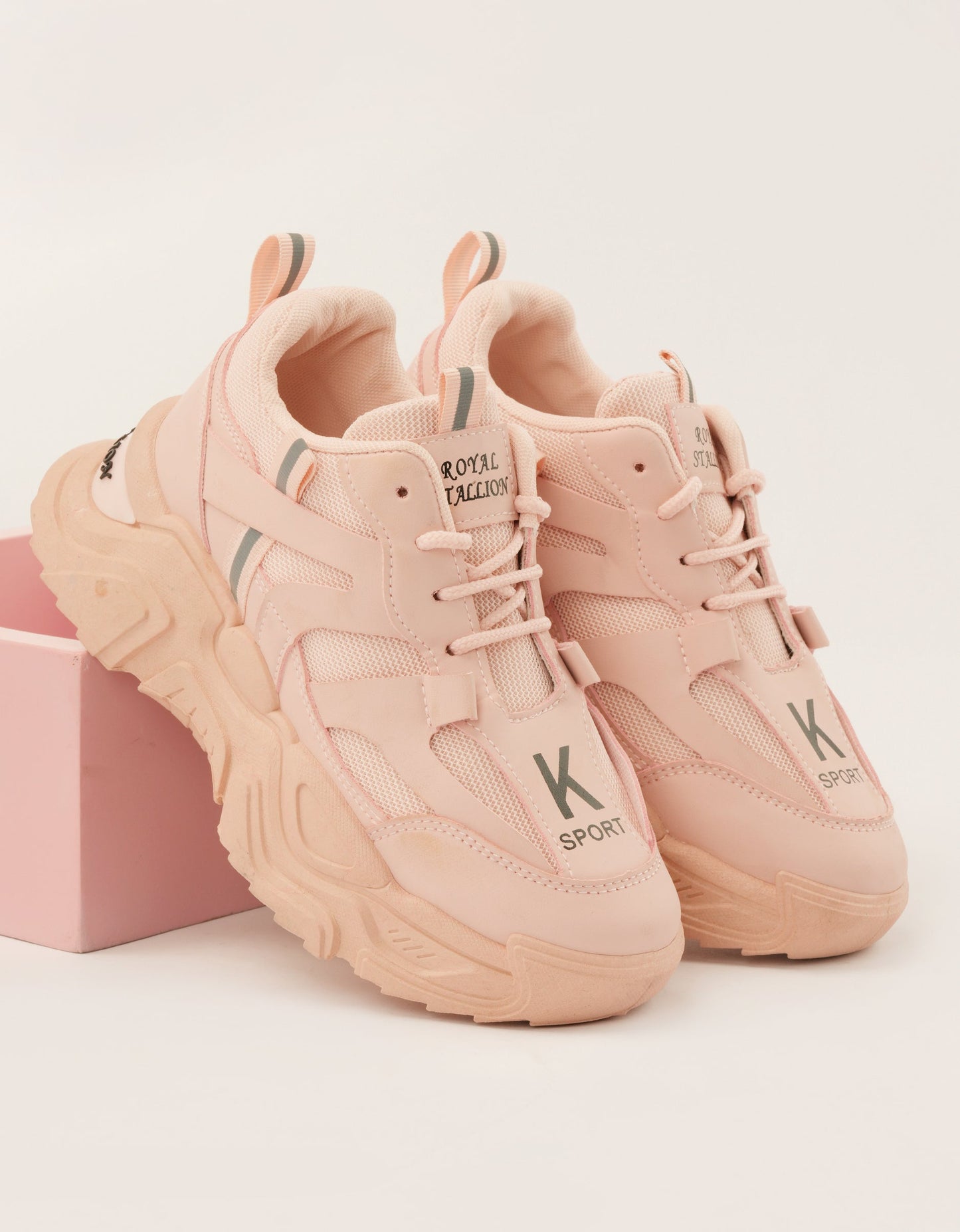 Blush Tread Bold Trainers