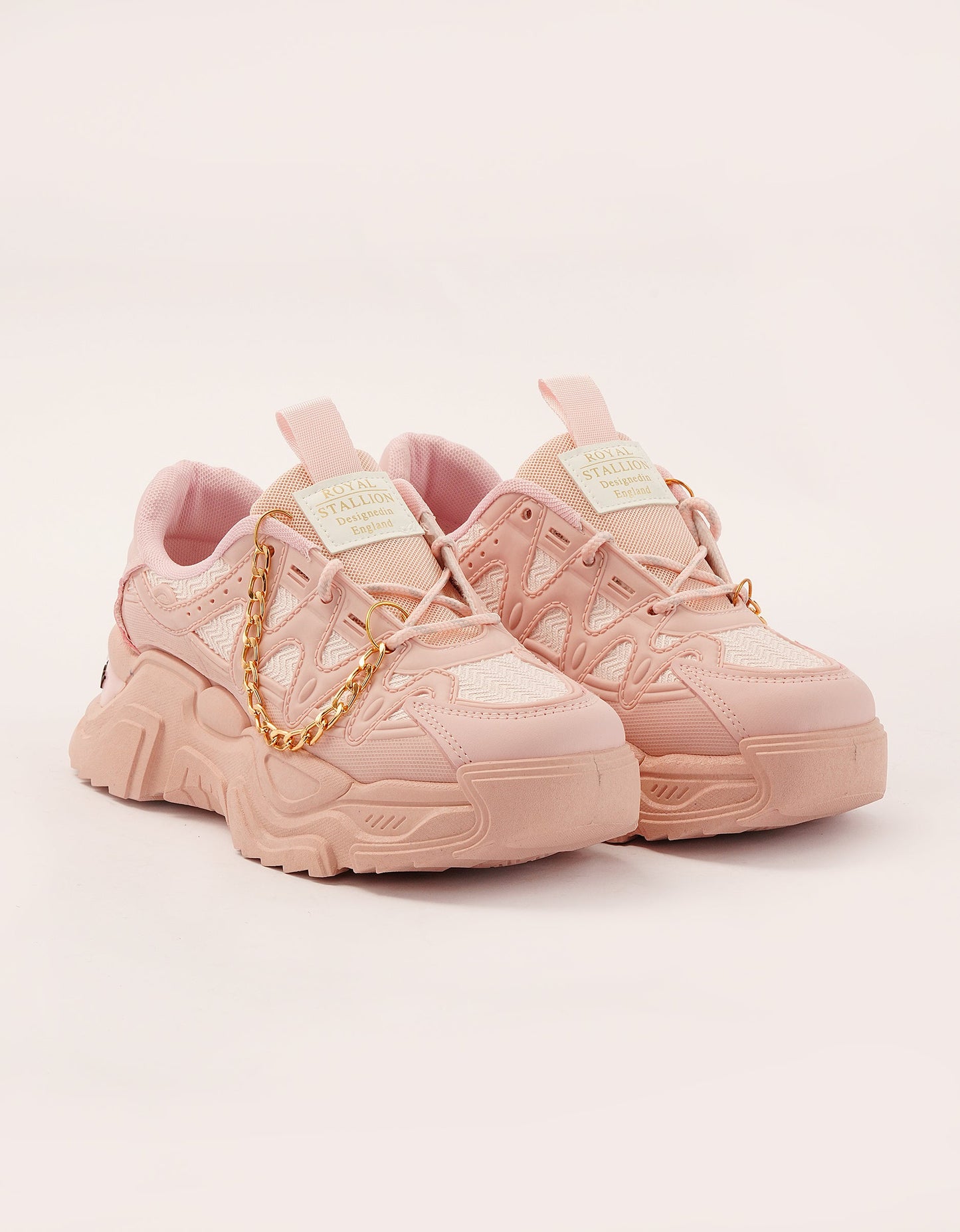 Gold Chain Chunky Sneakers