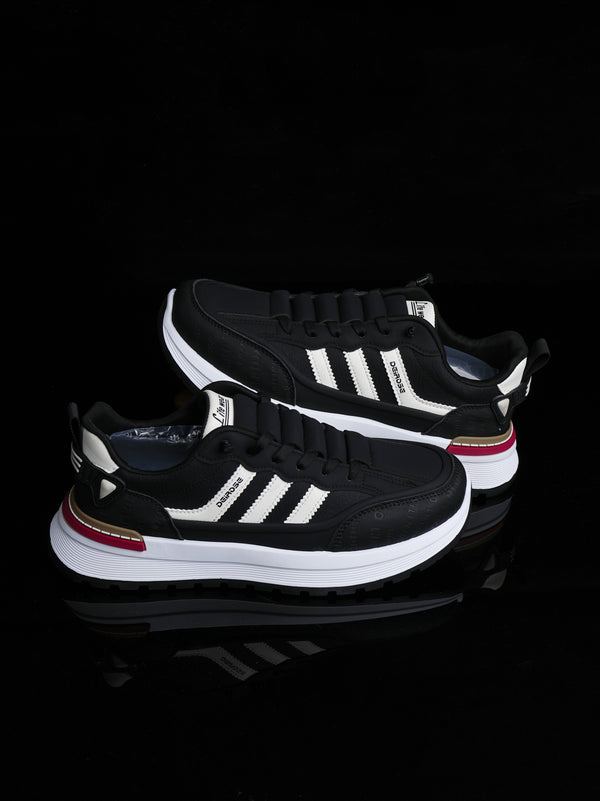 Men's Classic Black & White Sport Shoe - Retro Style