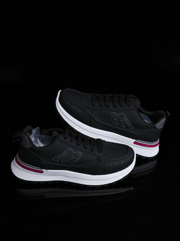 Men's Black Casual Shoe - Stealth Style & Durability