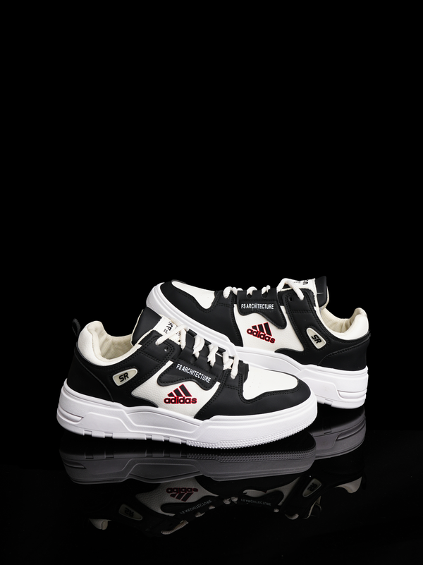 Black & White Retro Court/Skate Style Sneaker