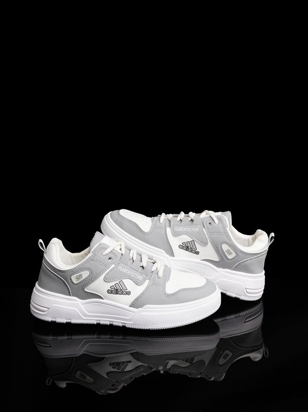 Grey & White Retro Court/Skate Style Sneaker