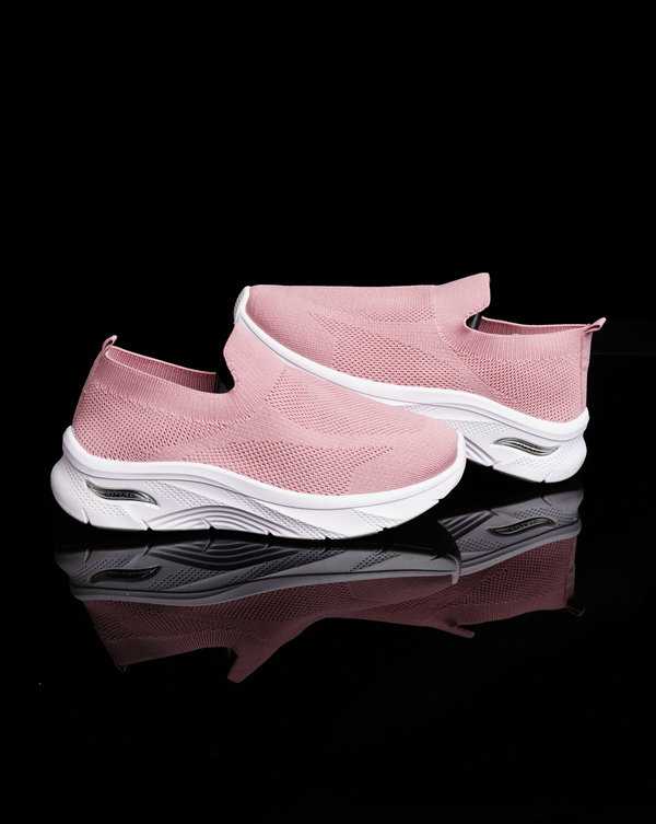 CloudWalk Knit Slip-On Trainer - Blushing Pink