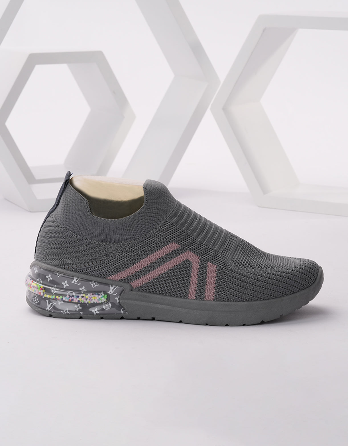 Graphite Blush Slip-On Sneakers