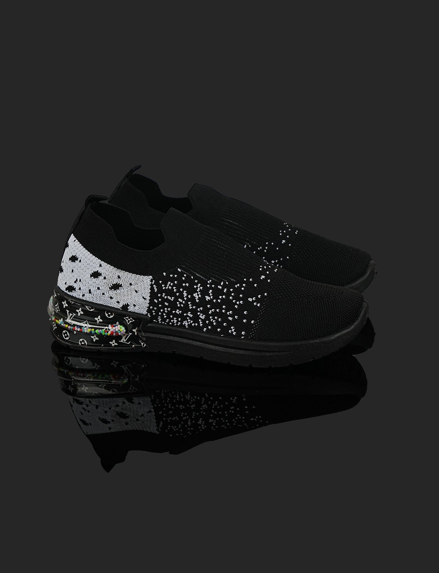 Midnight Shimmer Slip-On Sneakers