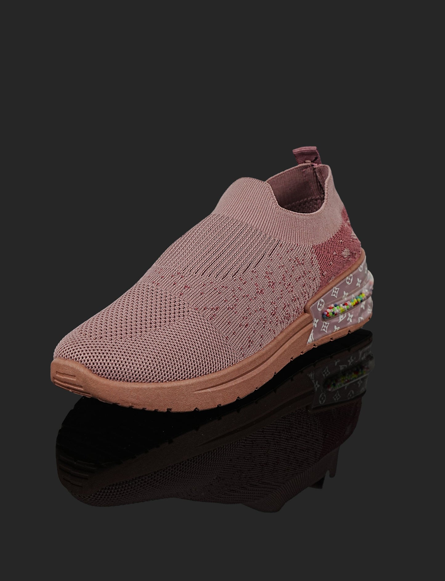 Rosette Glint Slip-On Sneakers