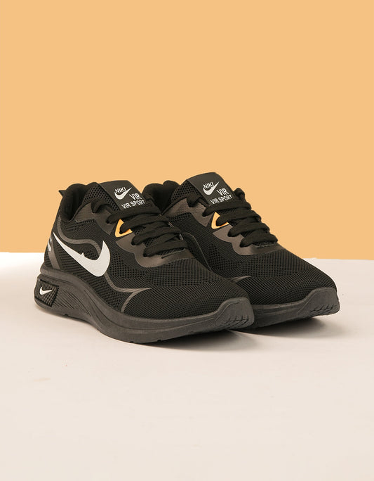 Noir Elite - Men's Black Sports Sneakers