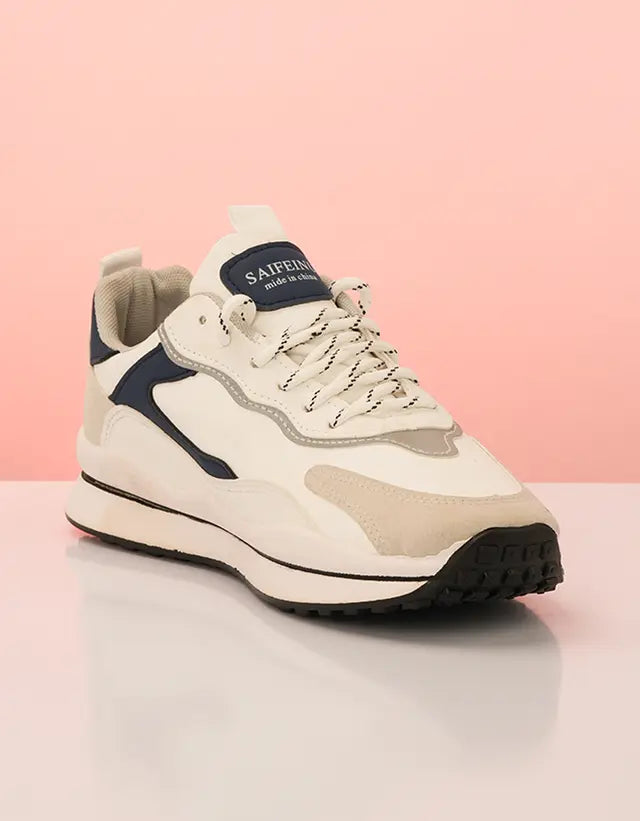 ClassicStride Sport Sneakers - Ivory & Grey