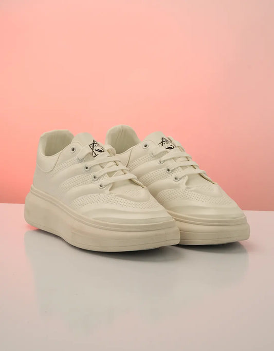 CloudStride CushionMax White Sneakers