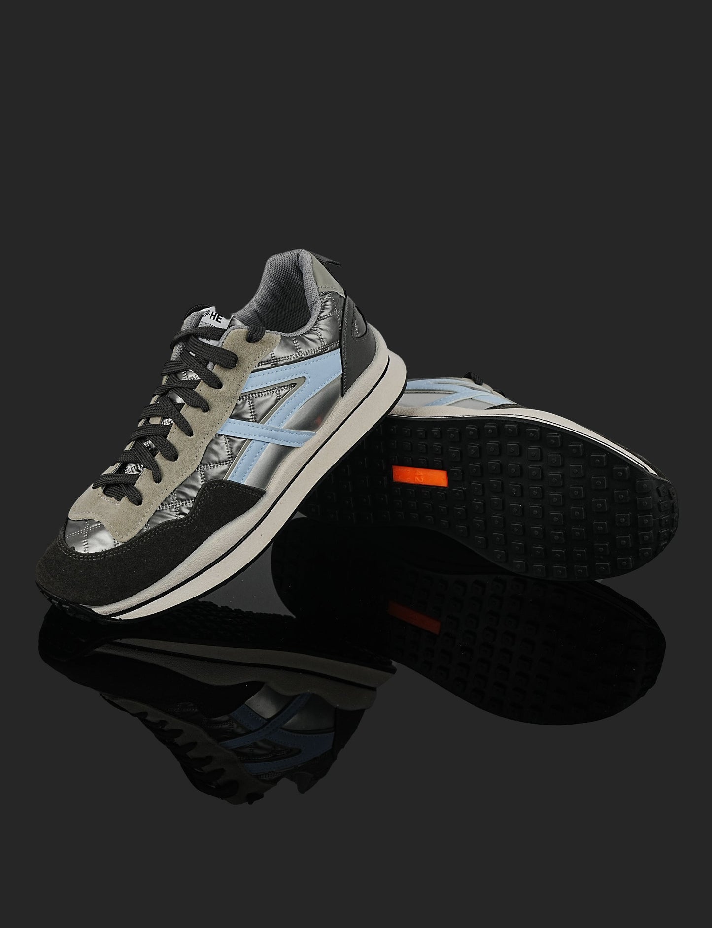 Glacier Trail Retro Sneakers - Cool Mist GX-JK-2025-06-GRAY