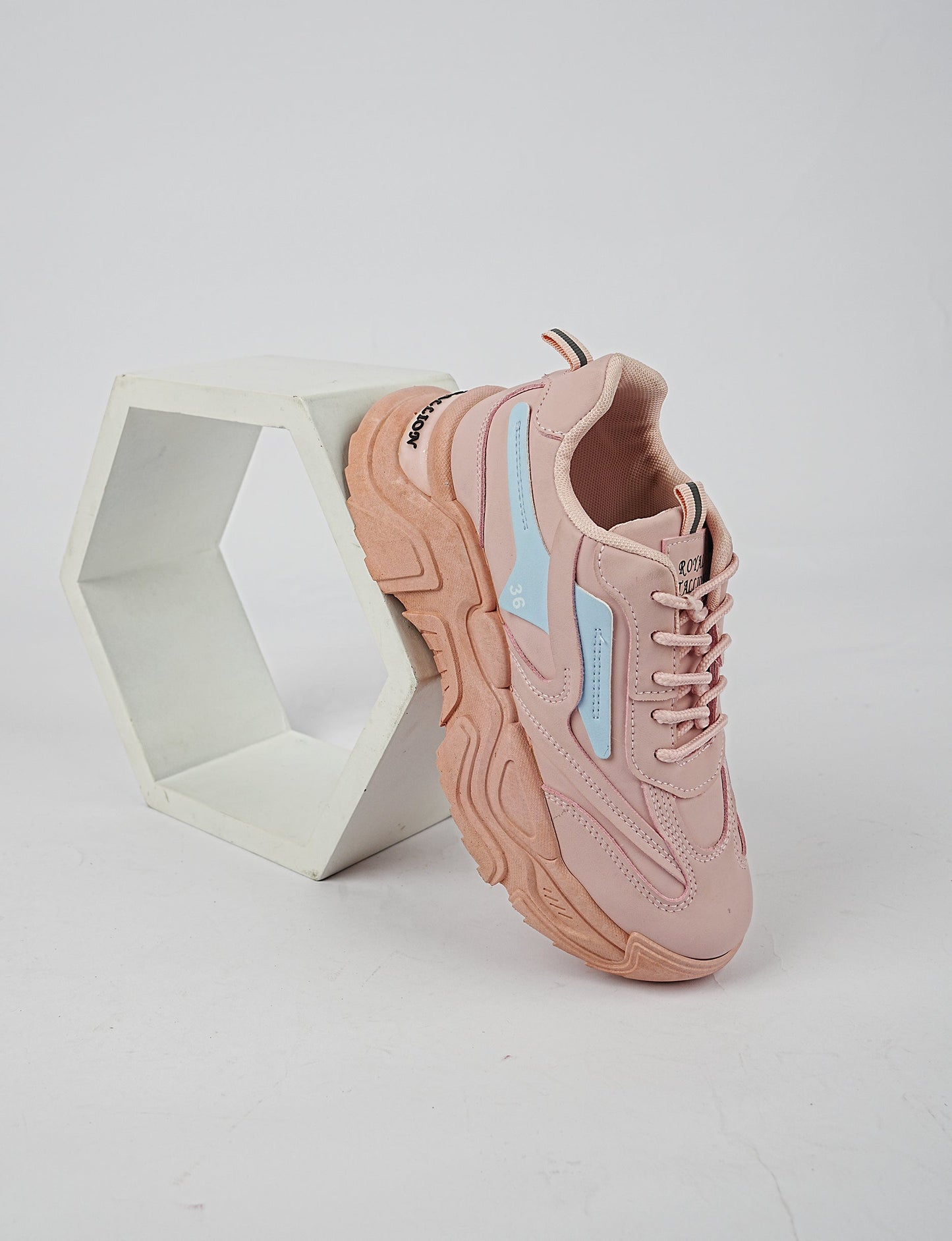 Rosegold Radiance Chunky Sneakers