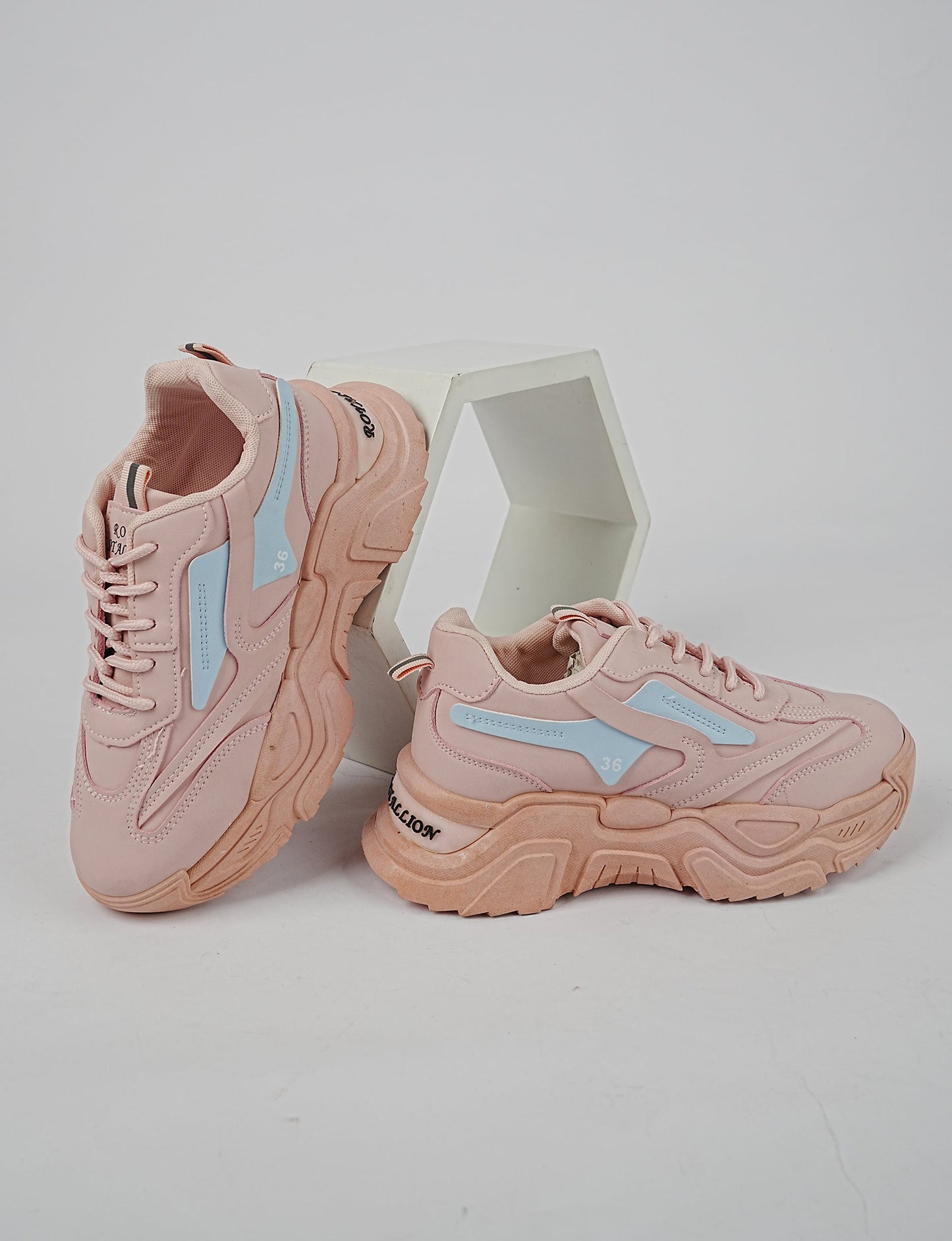 Rosegold Radiance Chunky Sneakers