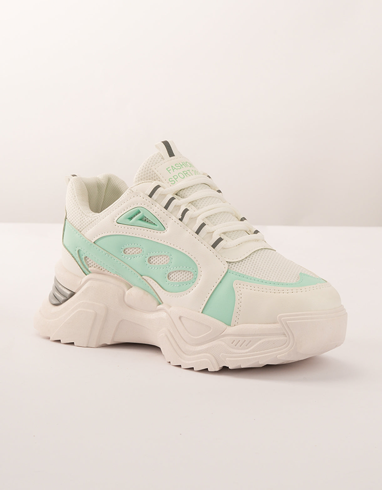 Women Mint Breeze Retro Trainers